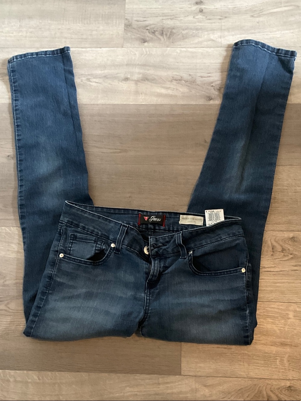 Guess Women's Blue Stretch Skinny Jeans - Faded Indigo